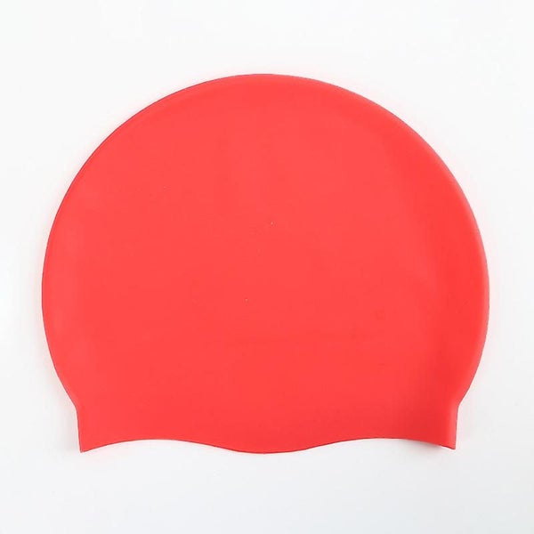 2 Pack Kids Swim Caps black + Red Silicone For Boys And Girls High Quali Carousel 1