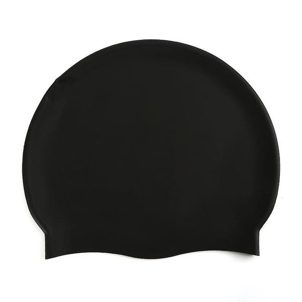 2 Pack Kids Swim Caps black + Red Silicone For Boys And Girls High Quali Carousel 2