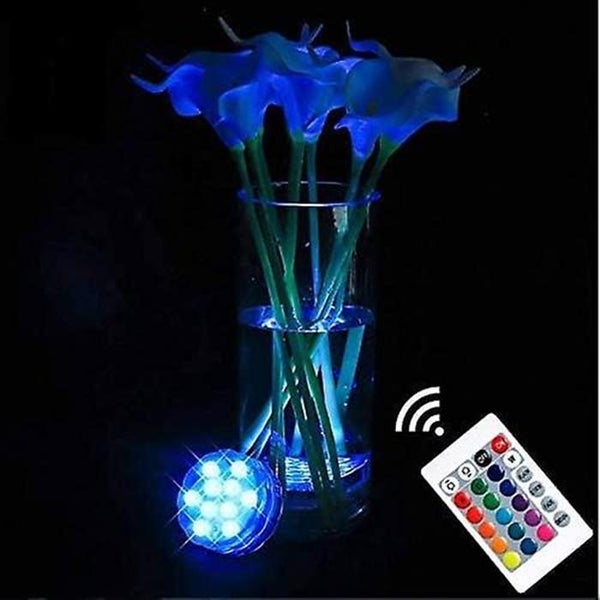 4 Pack Submersible Fountain Lights Spa Lights Wireless Infrared Led Lighting Carousel 2