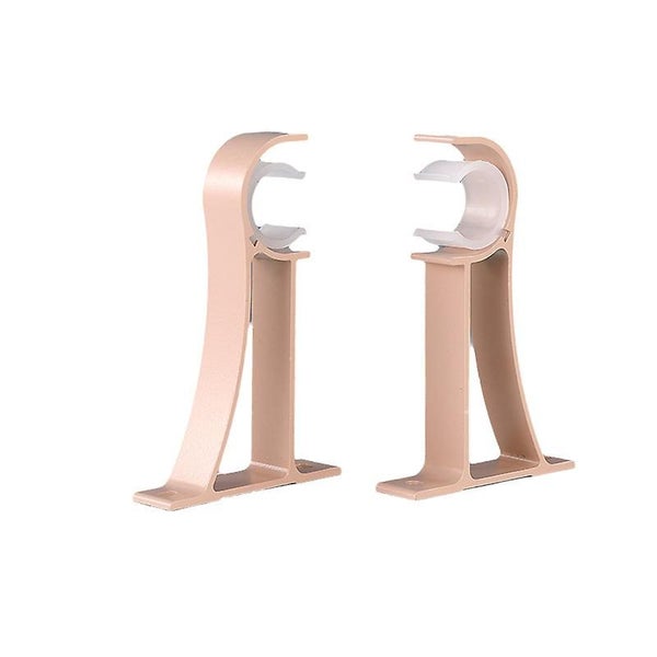 Gold 4pcs Aluminum Alloy Single Hole Curtain Rod Brackets Curtain Rod Ceiling Carousel 1