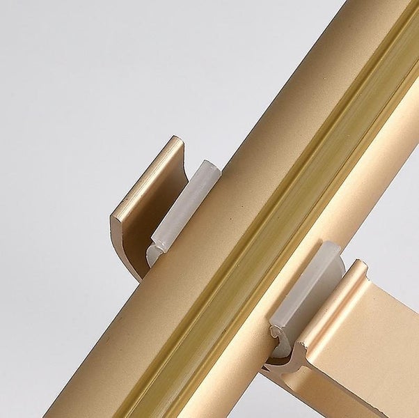 Gold 4pcs Aluminum Alloy Single Hole Curtain Rod Brackets Curtain Rod Ceiling Carousel 2