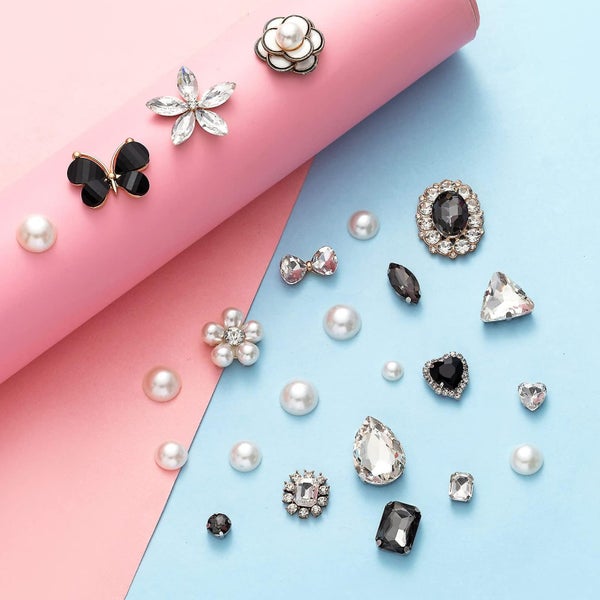 Shoe Charms Decorations For Shoes Luxury Crystal Diamond Bling Charms For Wome Carousel 2