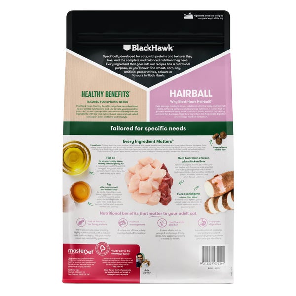 BLACK HAWK HEALTHY BENEFITS CAT HAIRBALL CHICKEN 2KG Carousel 2