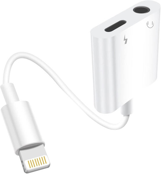 Apple Mfi Certified:headphone Adapter For Iphone2 In 1 Lightning To Audio Aux Carousel 1