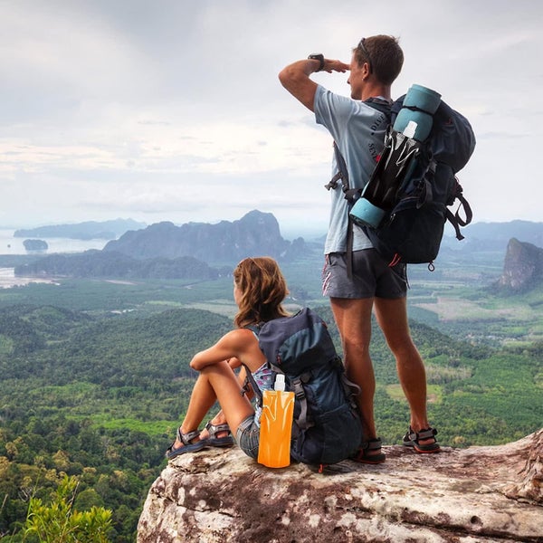 Collapsible Water Bottles 6pcs Reusable Water Bottle Collapsible Sports Water Carousel 5