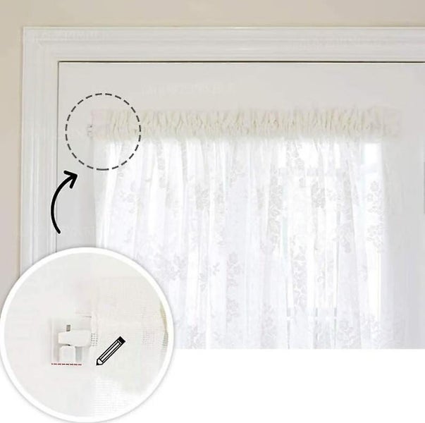 20 Pcs Adhesive Curtain Hooks For Curtain Rod Hook Self-adhesive Curtain Hange Carousel 2