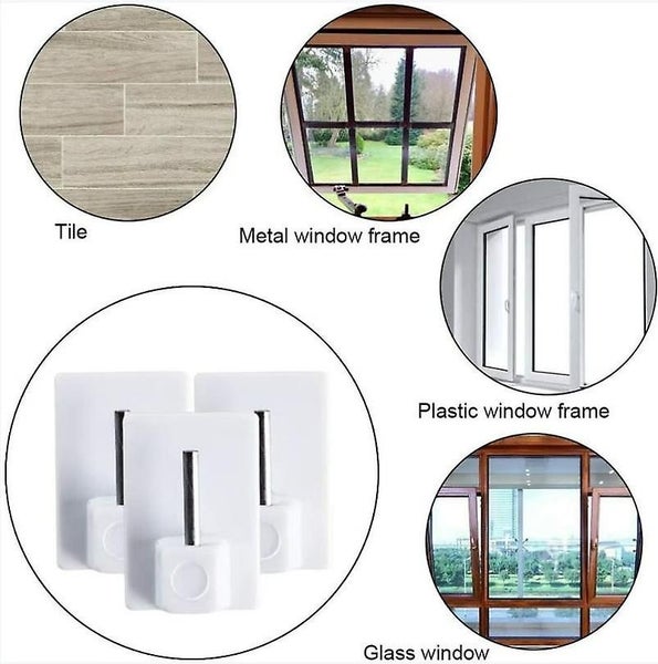 20 Pcs Adhesive Curtain Hooks For Curtain Rod Hook Self-adhesive Curtain Hange Carousel 4