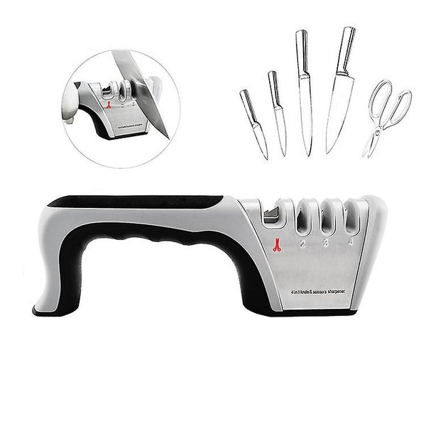 Knife Sharpener Professional 4-step Manual Knife Sharpener For Sharpening Kit Carousel 1