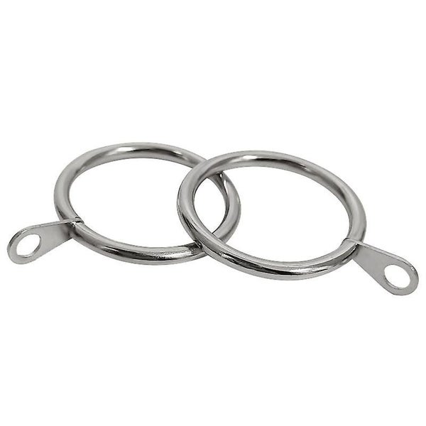 Silver 10 Rings For Curtains Shower Curtains And Curtain Rods Carousel 1