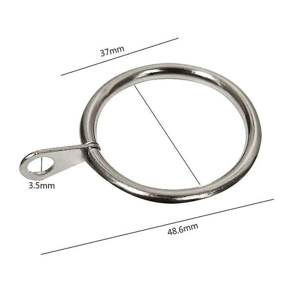 Silver 10 Rings For Curtains Shower Curtains And Curtain Rods Carousel 2