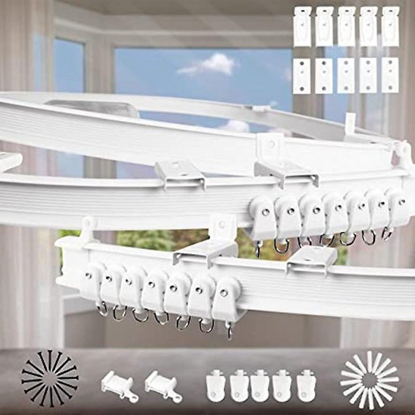 Flexible Curtain Rod 2 Meter Extendable Curtain Rod Curtain Rod Room Divide Carousel 1