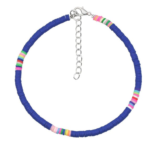5 Pack Boho Anklets picture Colors Beaded Anklets Colorful Layered Beads Carousel 1