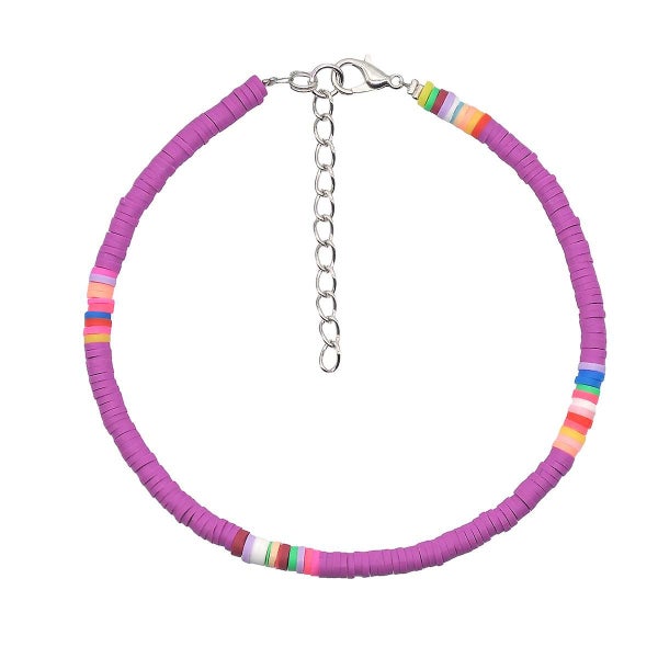 5 Pack Boho Anklets picture Colors Beaded Anklets Colorful Layered Beads Carousel 2