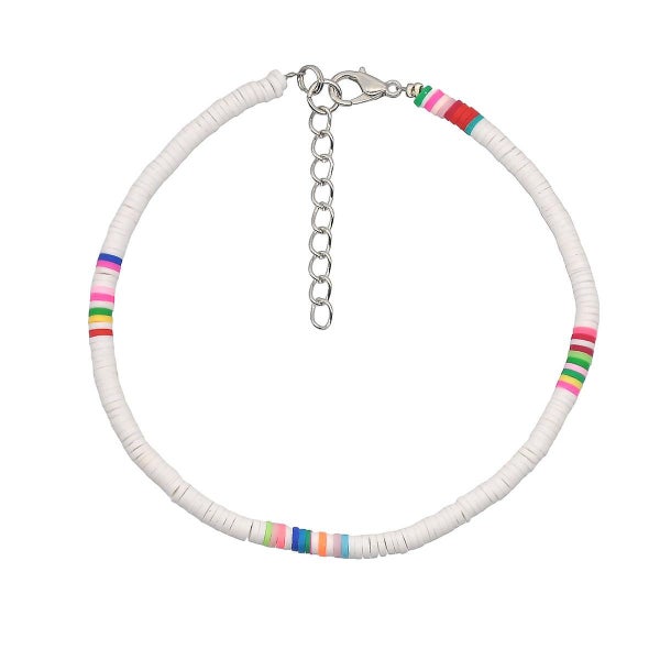 5 Pack Boho Anklets picture Colors Beaded Anklets Colorful Layered Beads Carousel 5