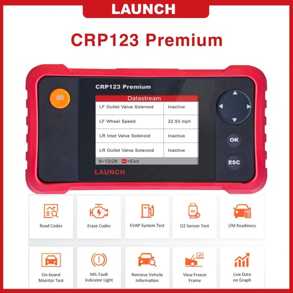 Launch CRP123 Premium Car Scan Tool Creader Professional OBD2 Car Diagnostic ... Carousel 1