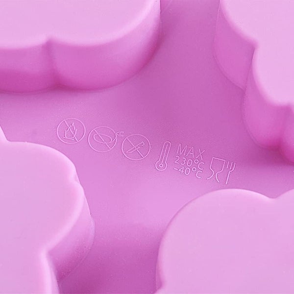 Flower Shape Silicone Molds 2 Packs 4 Cavity Nonstick Food Grade Silicone Mol Carousel 5