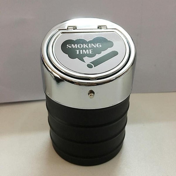 Stainless Steel Ashtray With Lid Portable Windproof Large Capacity Anti-scrat Carousel 3