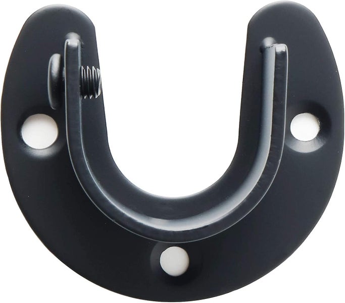 25mm 4 Pcs Curtain Rod Bracket U Shaped Sockets Hanger Rod End Closet Rod End Carousel 2