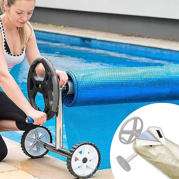 Swimming Pool Cover Reel Cover In Waterproof Fabric Outdoor Indoor Swimming P Carousel 2