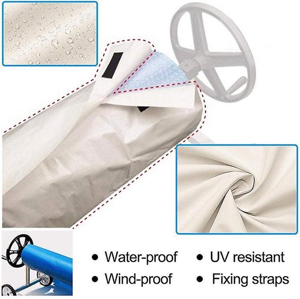 Swimming Pool Cover Reel Cover In Waterproof Fabric Outdoor Indoor Swimming P Carousel 5