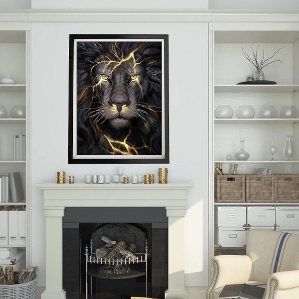40*60cmdiamond Painting 5d Diy Diamond Painting Adult Animals Picture Lion Dra Carousel 2