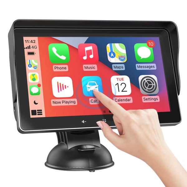 7" HD Double Din Car Stereo,Portable Wireless Touch Apple CarPlay and Android... Carousel 1