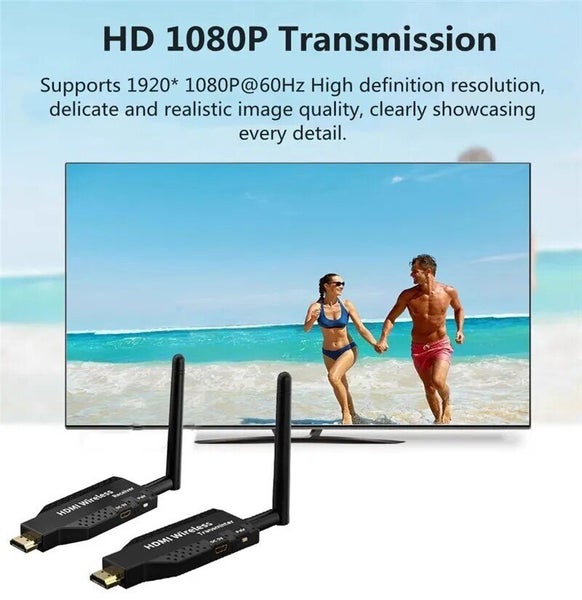 50M Wireless Video Transmitter Receiver HDMI-Compatible Extender Stick Screen... Carousel 7