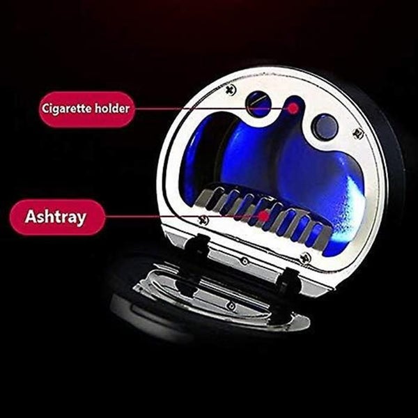 Car Ashtray Portable Car Ashtray Universal Car Ashtray With Led Lightblack Carousel 2