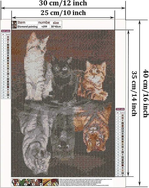 5d Diamond Painting Complete Kit 30*40cm Cat And Tiger Diamond Painting Dia Carousel 2
