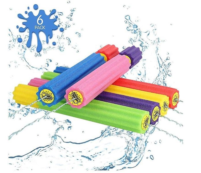Foam Water Gun For Kids 6 Pcs Long Range Water Gun Water Cannon Water Toy Fo Carousel 1