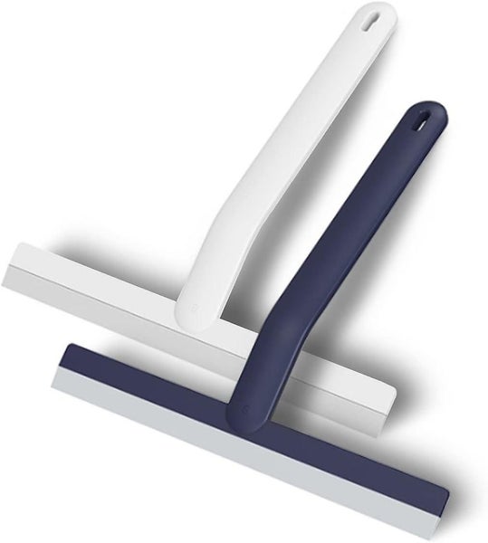 white And Blue 2 Shower Squeegees Silicone Squeegee Bathroom Shower Mirror C Carousel 1
