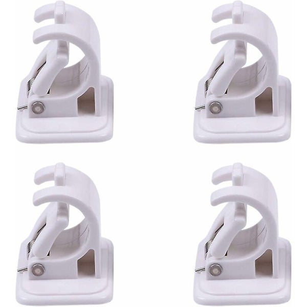 4pcs Self Adhesive Curtain Hook No Drilling Curtain Rod Holder Self Adhesive Carousel 1