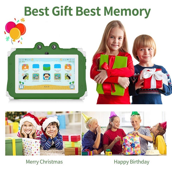 Kids Frog Tablet 7inch Android Learning Tablet for Kids 2GB 32GB Toddler Tablet Carousel 2