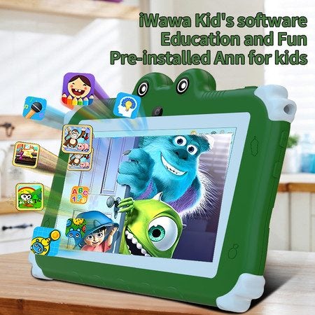 Kids Frog Tablet 7inch Android Learning Tablet for Kids 2GB 32GB Toddler Tablet Carousel 1
