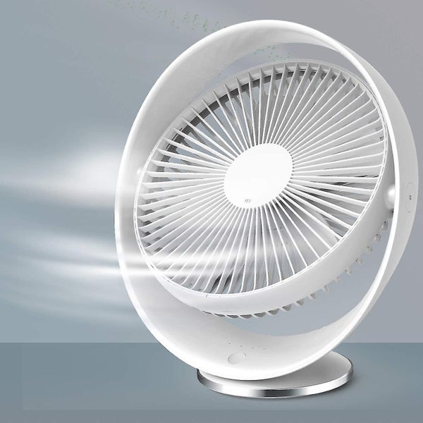 White Inch Silent Desktop Usb Fan Rechargeable Fan For Outdoor Home Travel 2 Carousel 1