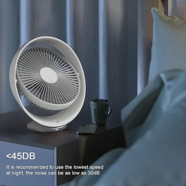 White Inch Silent Desktop Usb Fan Rechargeable Fan For Outdoor Home Travel 2 Carousel 5