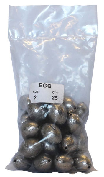 Egg Sinker Bulk Pack 2oz (25 per pack) Carousel 1