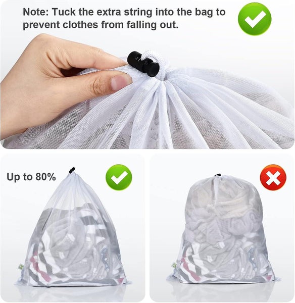 Laundry Net Washing Machine Mesh Laundry Bag Laundry Bags Drawstring Washing N Carousel 5