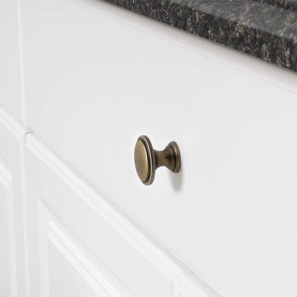 Cabinet Knob Set Of 10 Aged Brass Carousel 5