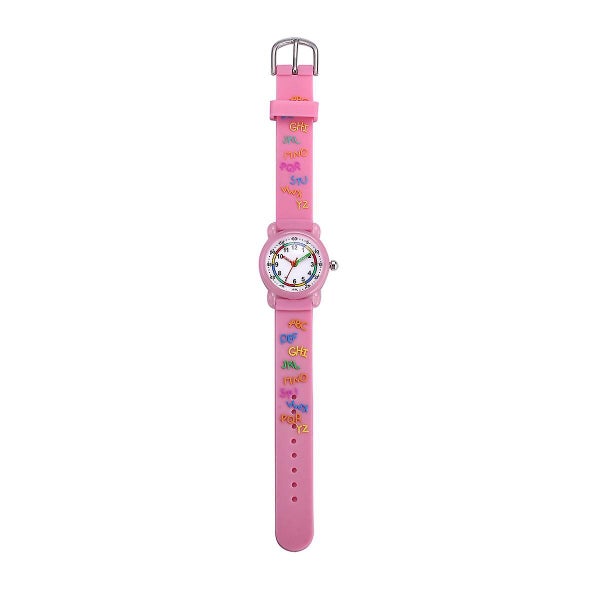 Alphabet Waterproof Kids Watch blue Quartz Movement 3d Cartoon Design Dig Carousel 4
