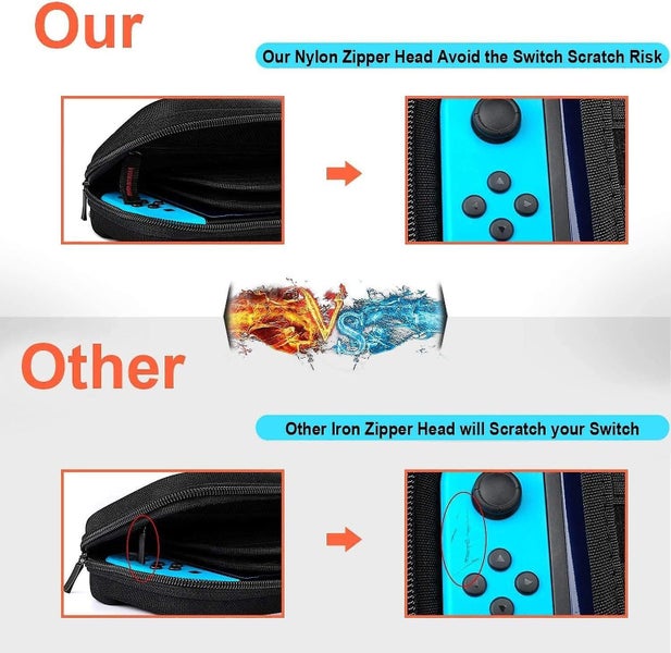 Black 1 Piece Carrying Case For Nintendo Switch/ Oled Switch console Not In Carousel 5