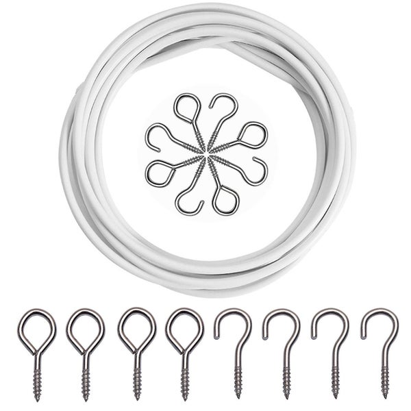 Curtain Cord 4 Meters Mesh Curtain Cord 8 Hooks Carousel 1