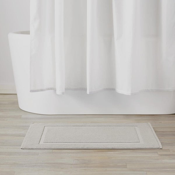 Basics Gray Striped Bath Mat Carousel 5