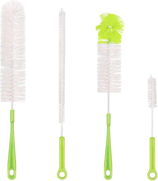 4 Pcs Bottle Cleaning Brush Set Multifunctional Brushes Long Water Bottle Brus Carousel 1