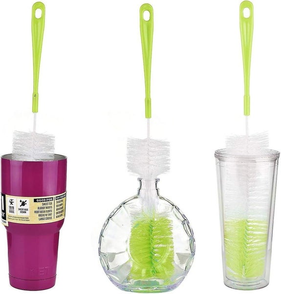 4 Pcs Bottle Cleaning Brush Set Multifunctional Brushes Long Water Bottle Brus Carousel 5