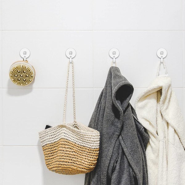 Self Adhesive Ceiling Hooks360 Rotating Waterproof Sticky Hooks Key Holder St Carousel 2