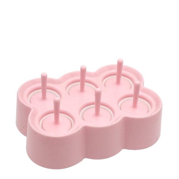 Pink-rectangular 6 Silicone Ice Molds Kids Diy Mini Popsicle Molds Homemade Po Carousel 1