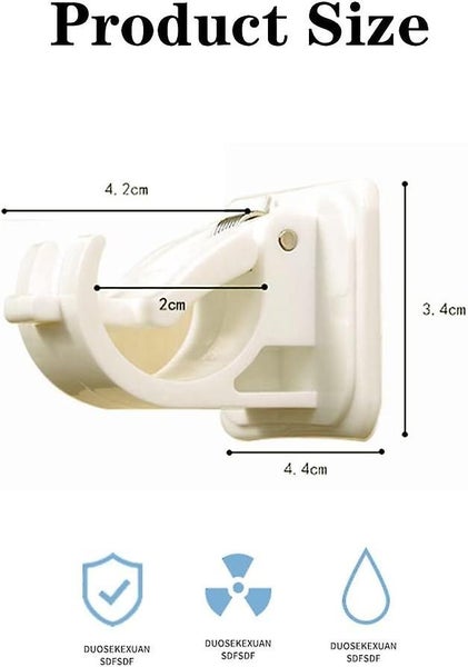 8 Pack Self Adhesive Curtain Rod Hooks Glazing Rods Self Adhesive No Drillin Carousel 2