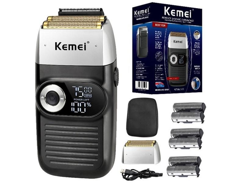 Kemei Electric Shaver Men's Razor Original Beard Trimmer For Men Cordless Carousel 1