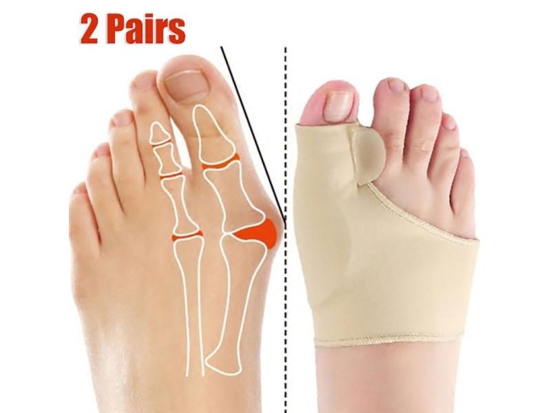 Toe Corrector Orthotics Feet Foot Care Bone Thumb Adjuster Correction Soft Carousel 1